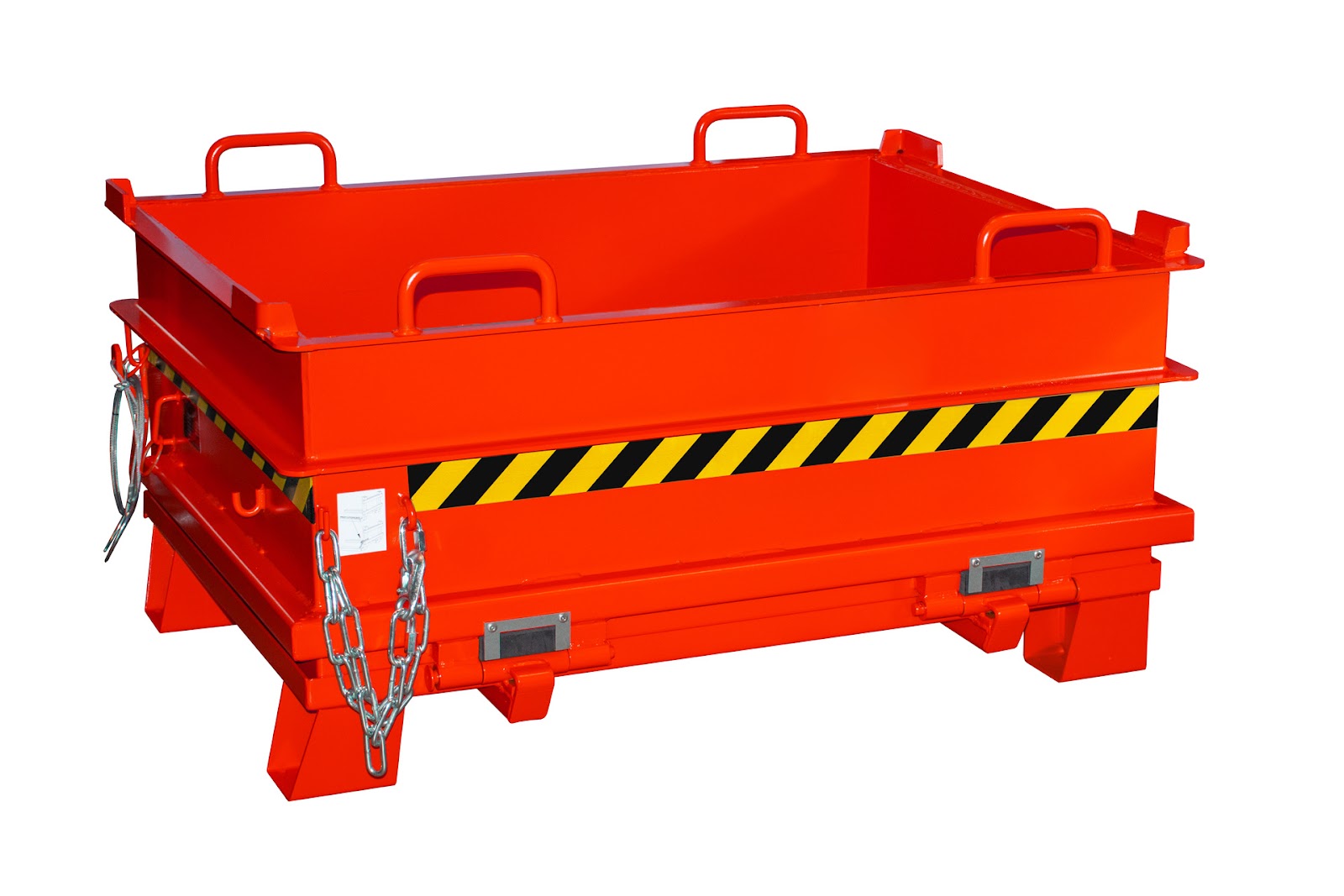 Bouwstofcontainer BC 500, gelakt, Vuurrood