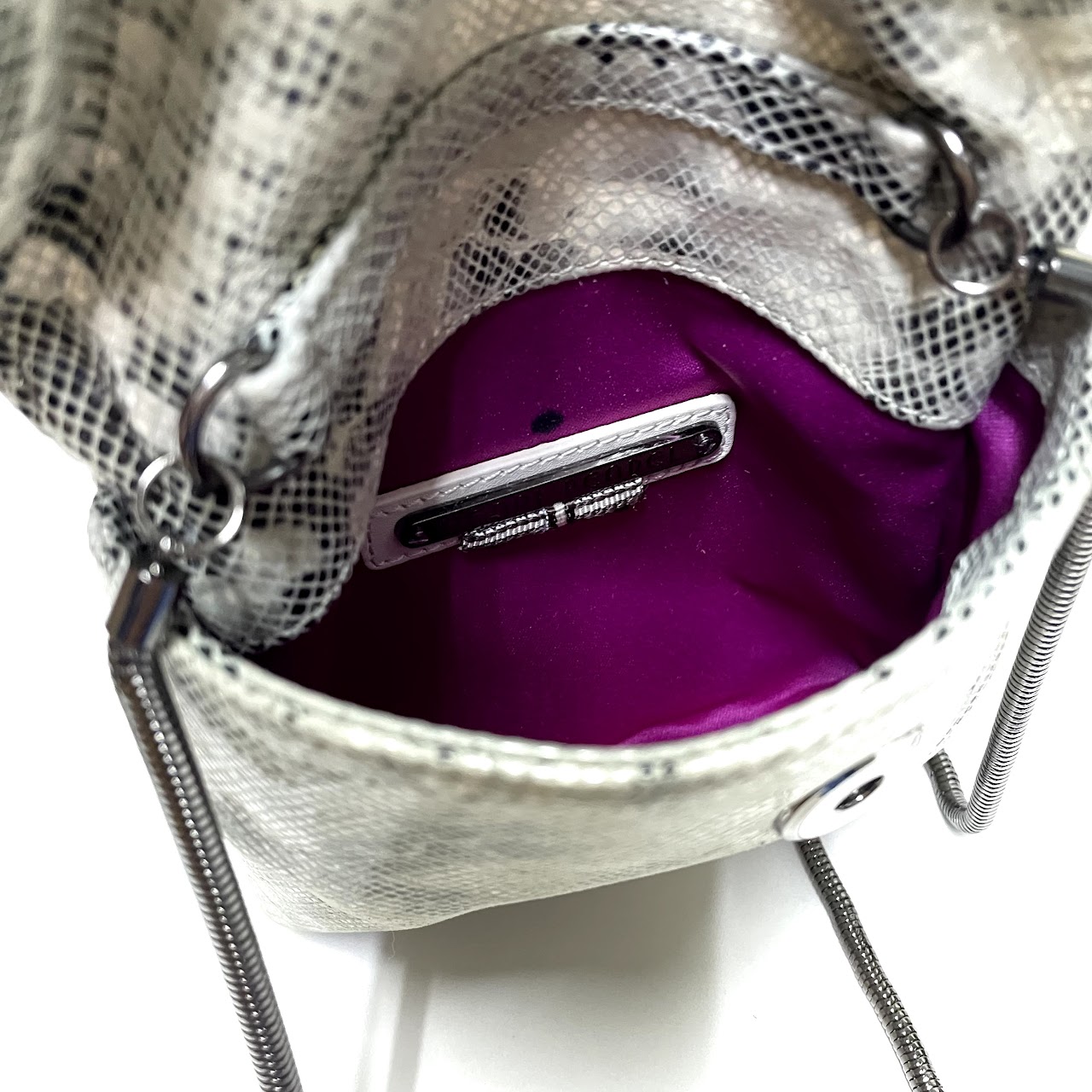 Henri Bendel Mini Embossed Leather Crossbody