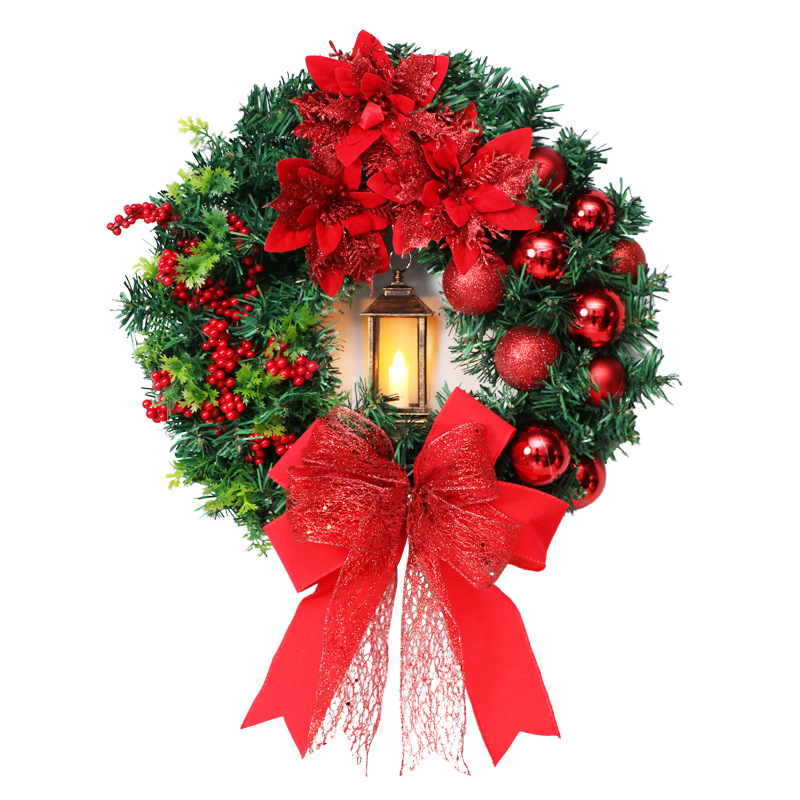 Beleuchteter Weihnachtskranz 40 cm