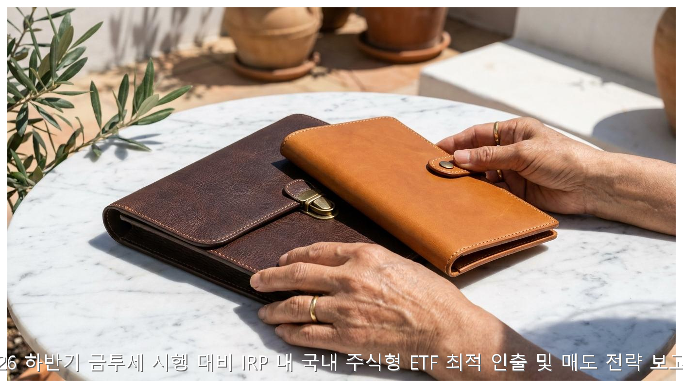 2026 금투세 대비 IRP ETF 매도 전략 핵심 안내 및 분석 인포그래픽 (3)