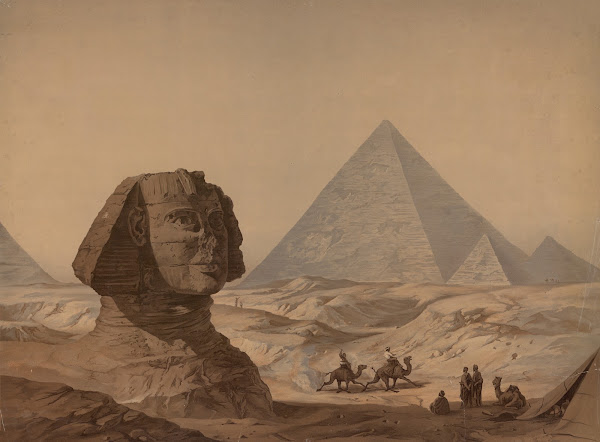 The Sphinx and the Pyramids of Giza 1883