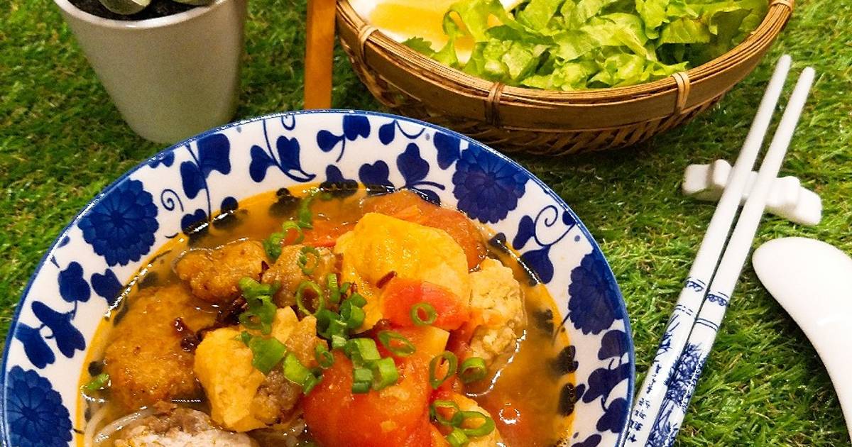 BÚN RIÊU CUA (nấu nhanh kiểu nước ngoài)