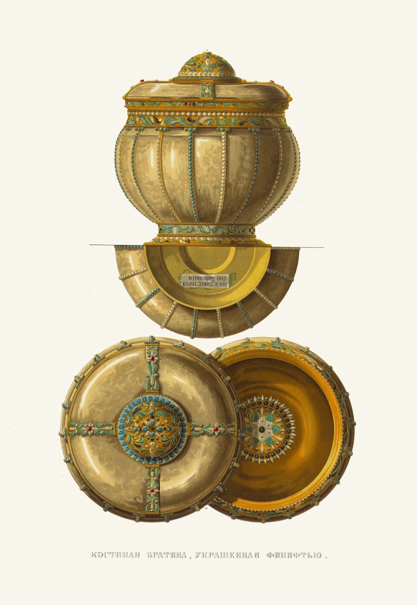 Kostianaia bratina ukrashennaia finiftiu 1849   1853