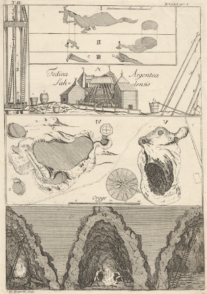 A Silver Mine at Sala I illustration for La Motrayes Travels 1723