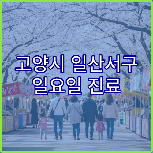 고양시 일산서구 일요일 진료 피부과 병원 피부염·두드러기 치료 가능
