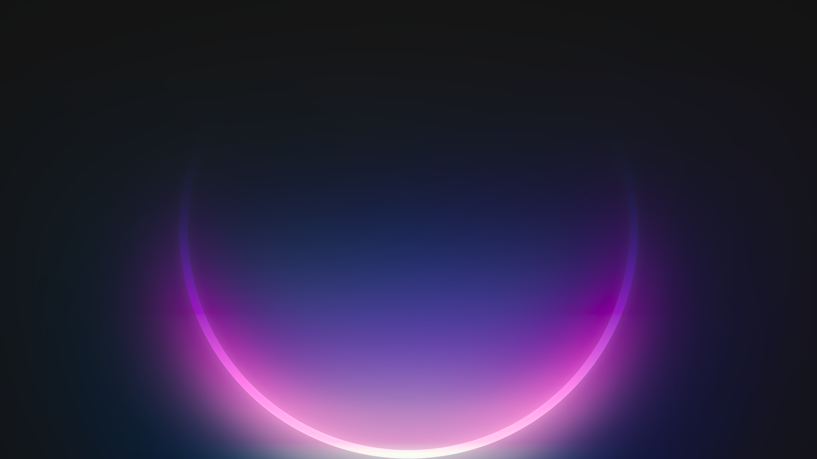 Glowing Neon Circle Arc - Digital Abstract Art 4K Wallpaper (3840x2160)