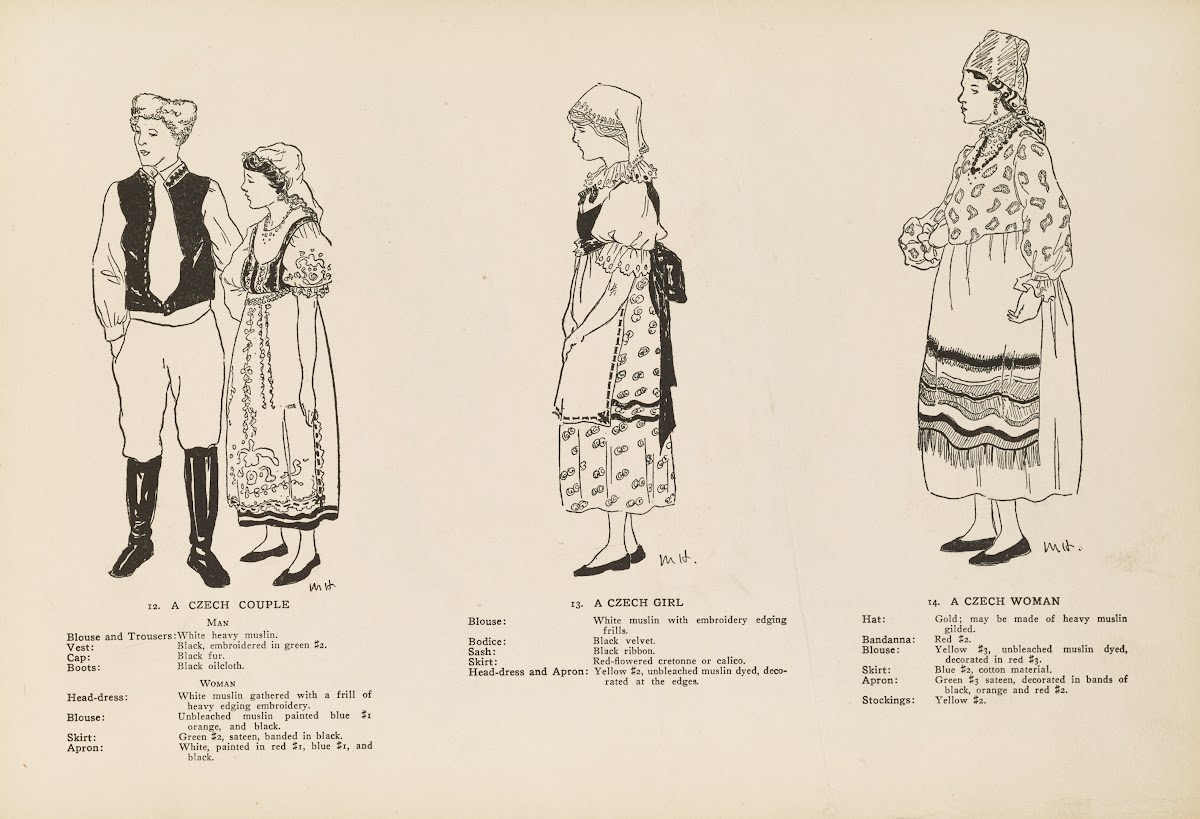 National costumes of the Slavic peoples Pl06 1920