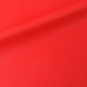 フェイクレザーライチ レッド