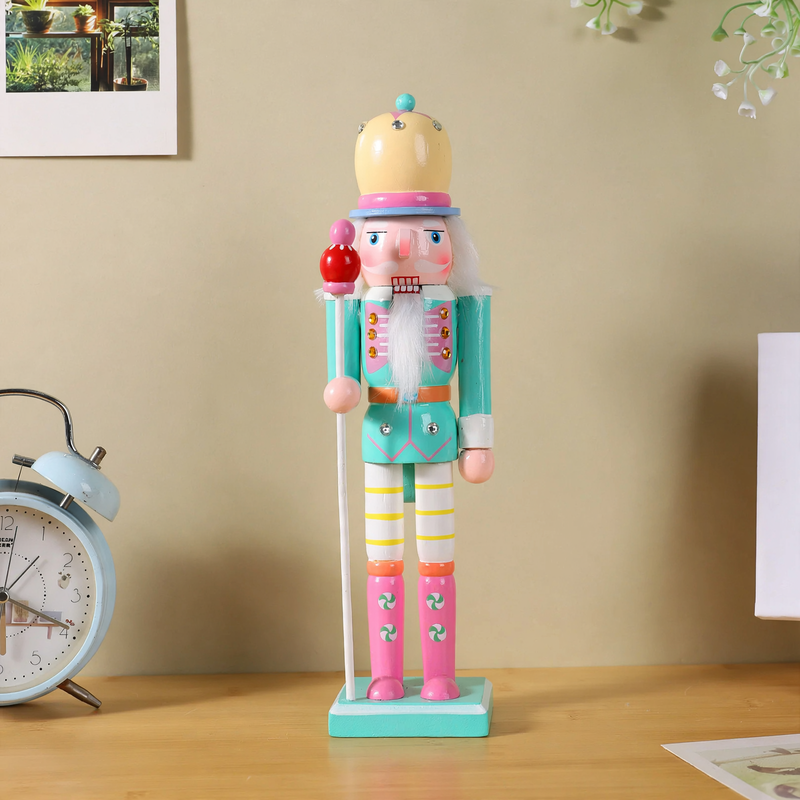 Wooden Nutcracker Soldier, 25 cm, for Christmas decoration