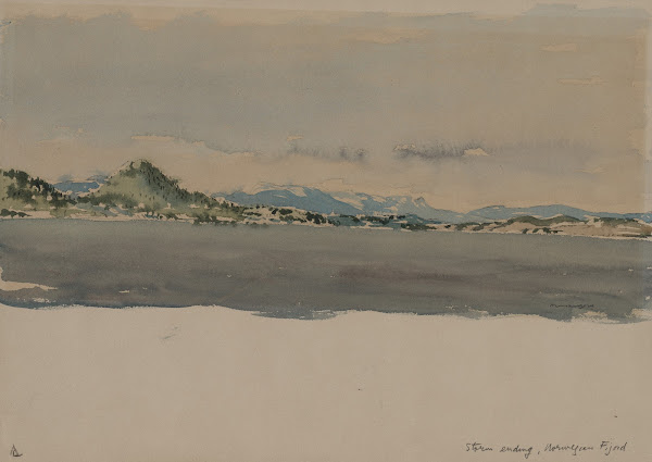 Storm Ending Norwegian Fijord c 18961953