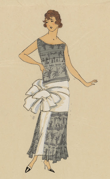 OSIRIS  Sur un fond de crêpe satin 1923