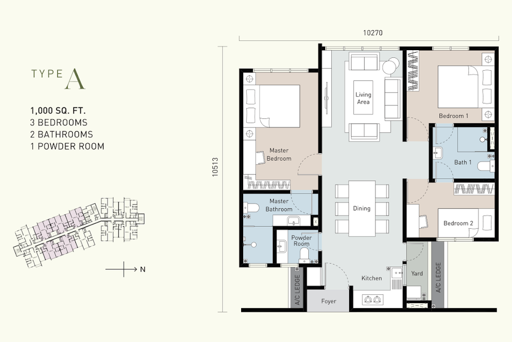 Bayu Timur Residences floor plan