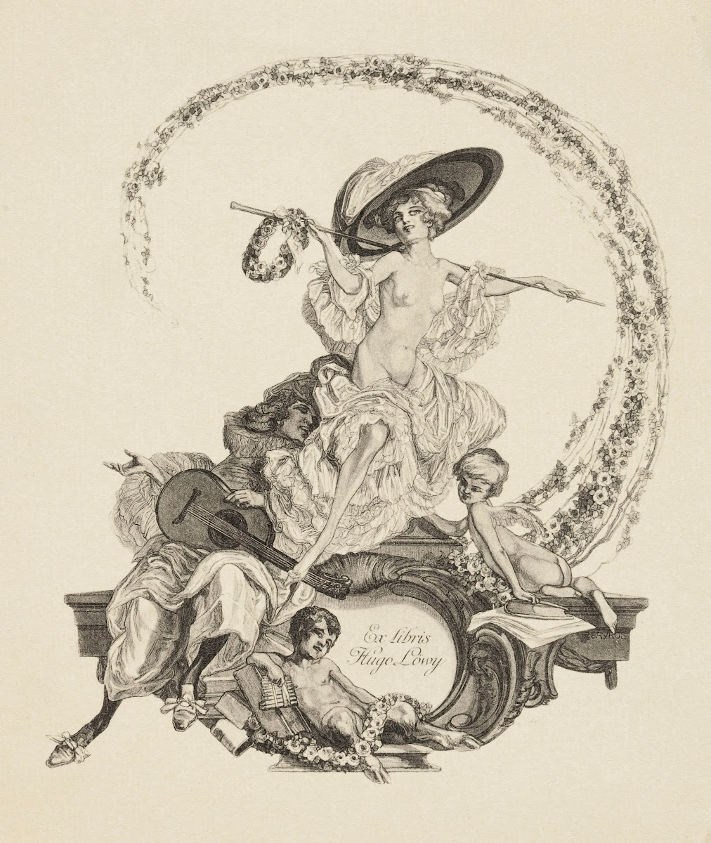 Bookplate of Hugo Löwy 1912   1914