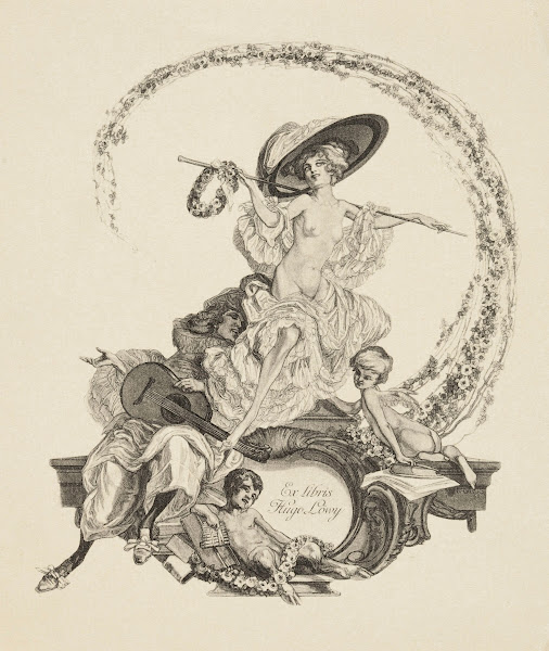 Bookplate of Hugo Löwy 1912   1914
