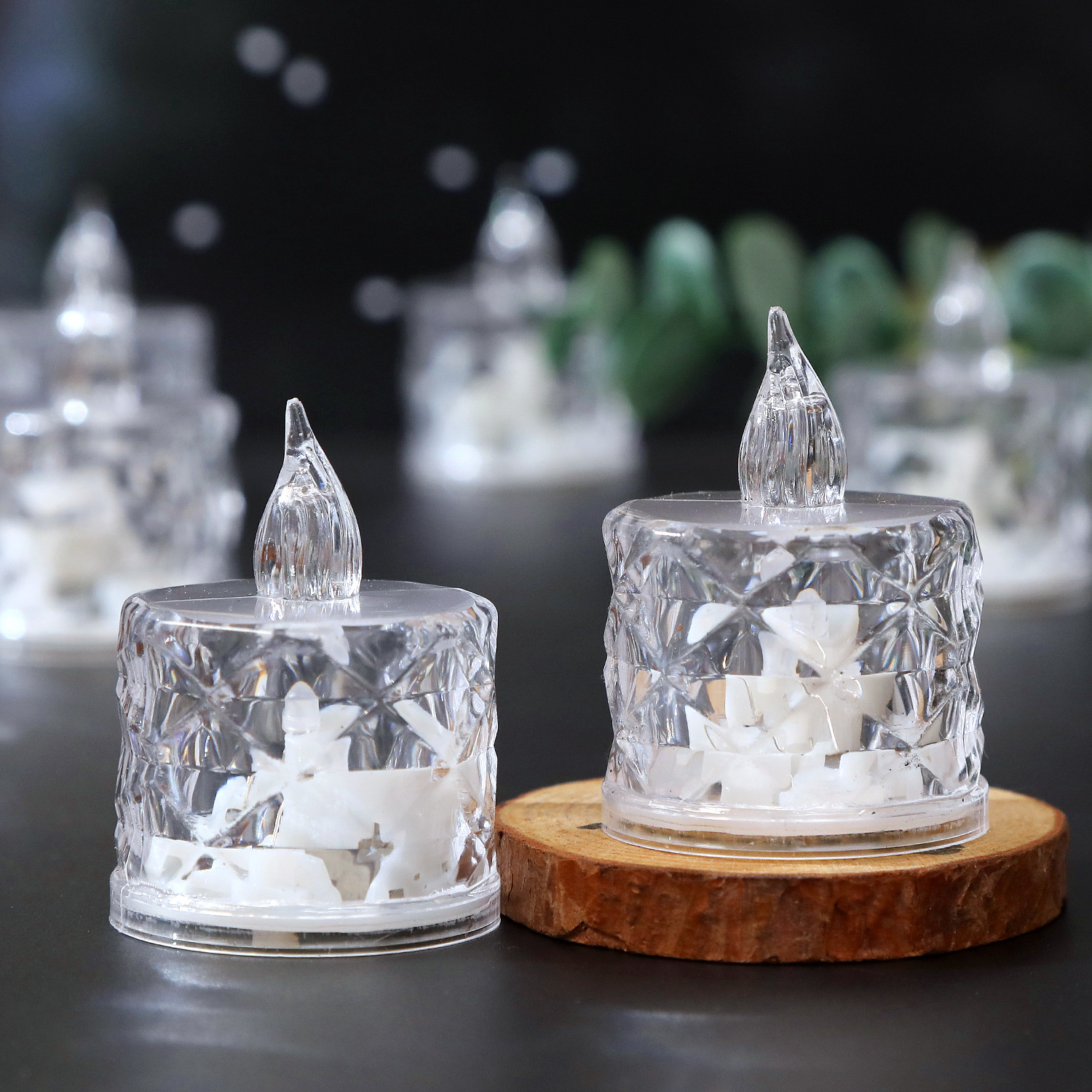 LED Crystal Candlelight for Atmospheric Lighting