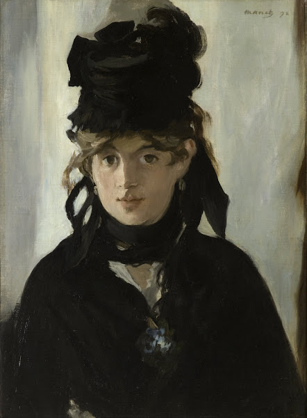 Berthe Morisot With A Bouquet Of Violets 1872