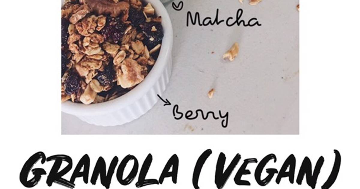 Granola (vegan, matcha/chocolate)