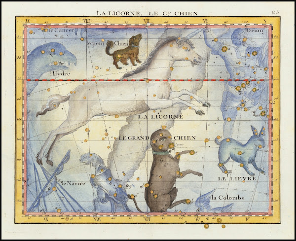 La Licorne Le Grand Chien Monoceros  Canis Major 1776