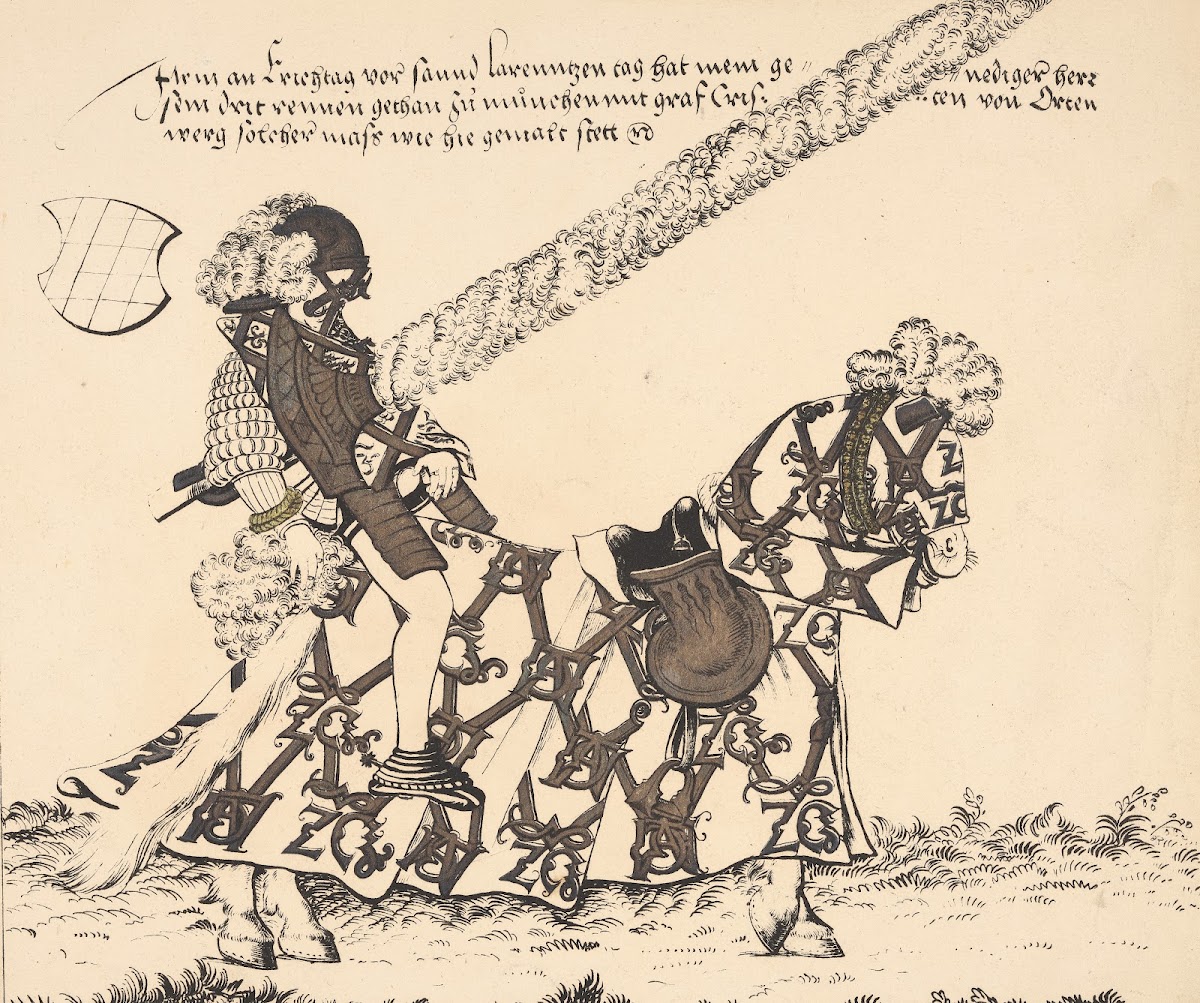 Knight On Horseback Facing Right 1817