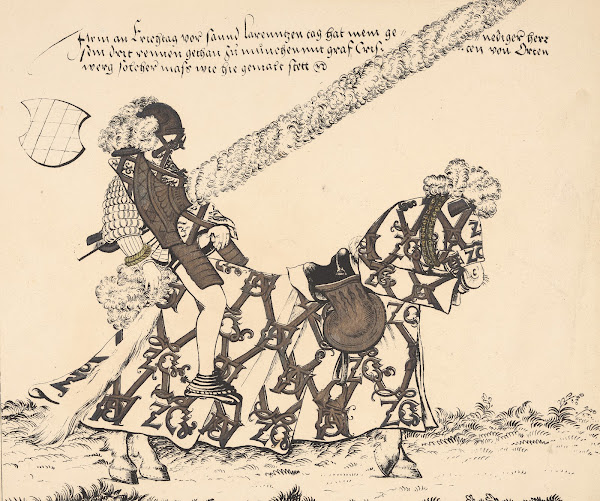 Knight On Horseback Facing Right 1817