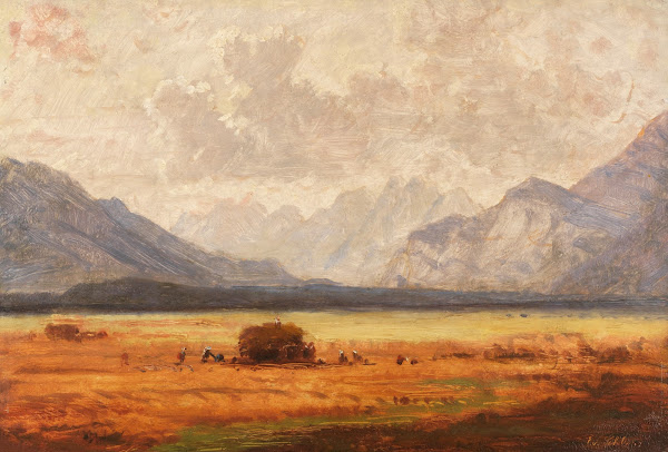 Heuernte im Voralpenland Ca 1860 1880