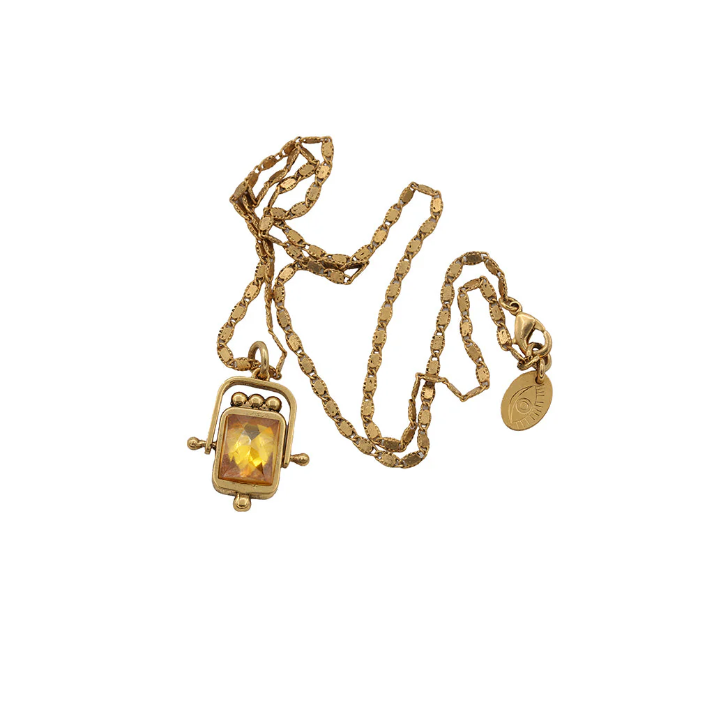 Колье перевертыш Sacha Сила Руки CITRINE