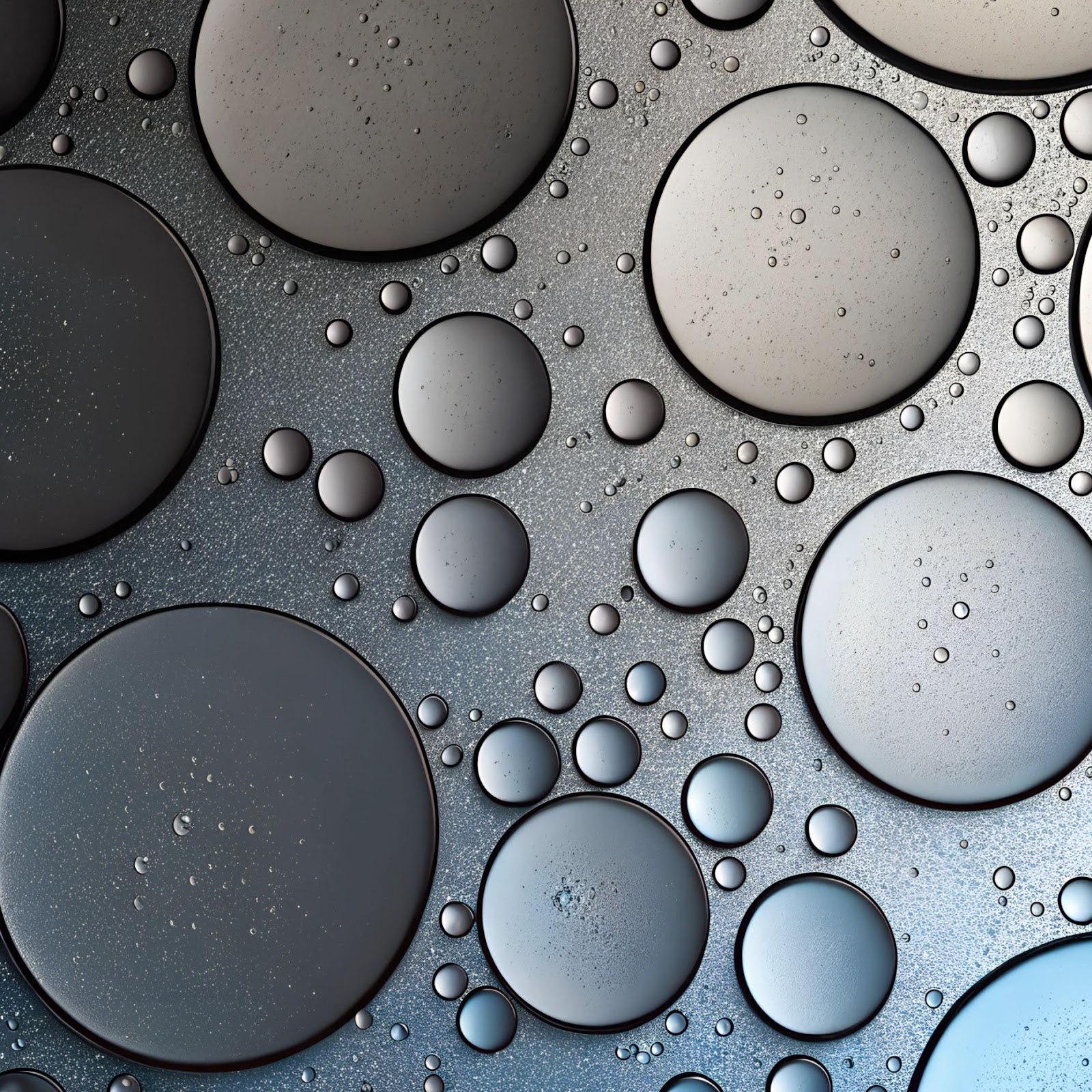 Download Abstract Blue Liquid Droplets 2K iPhone