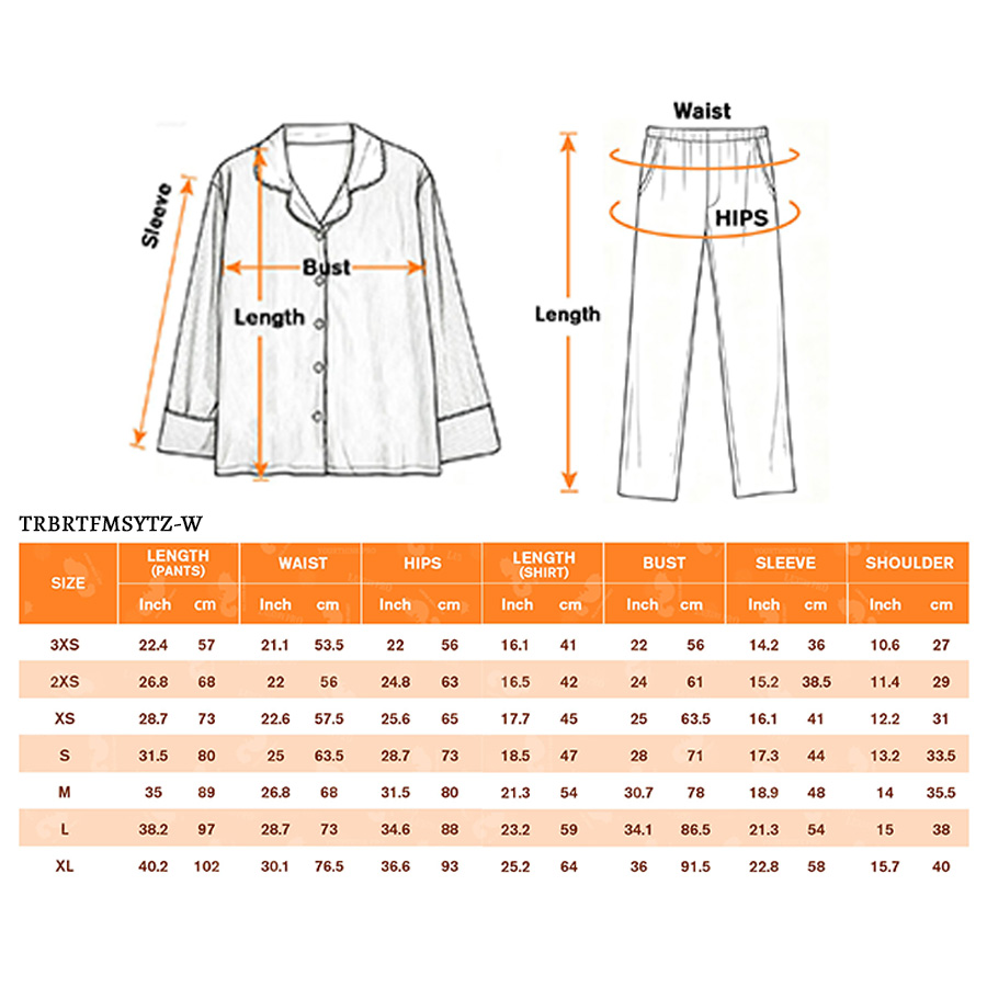 AOP TRB children's imitation cotton pajamas set