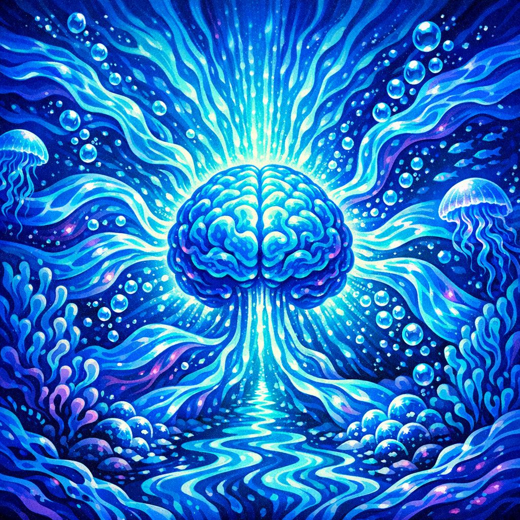 psilocybin neuroplasticity creative connections and lifestyle, neural pathways illustration