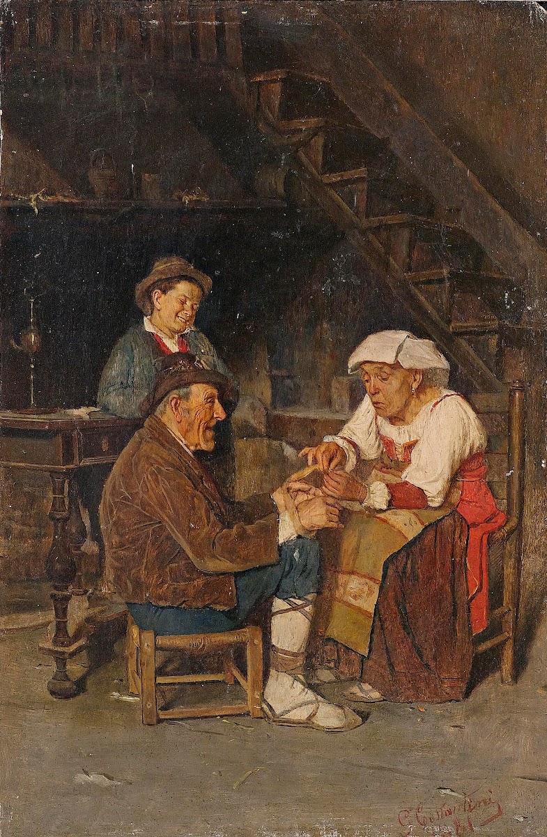 Hilfe für die Spitzenklöpplerin 1881