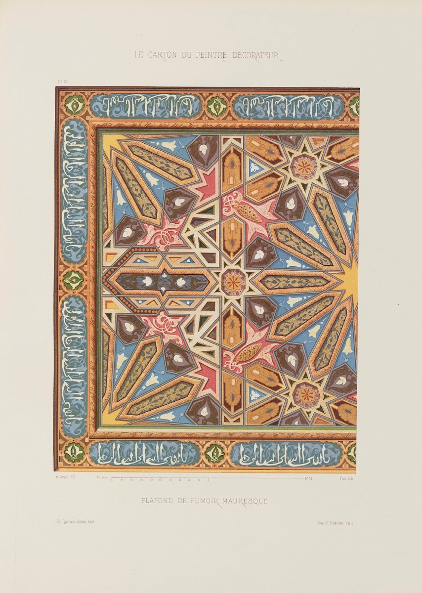 Plafond De Fumoir Mauresque 1910