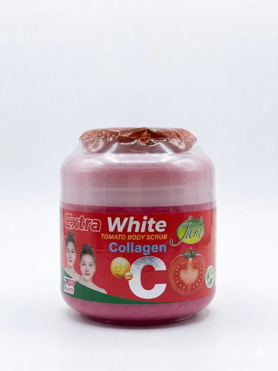 Jam Extra White Tomato Body Scrub Collagen C