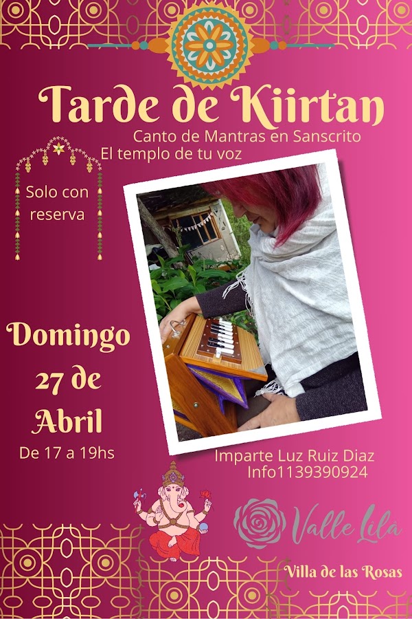 Tarde de Kiirtan y el Templo de tu voz
