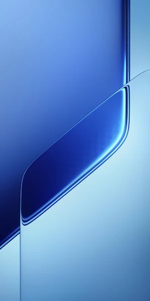 Abstract Blue Geometric Curves 2K iPhone Wallpaper Background