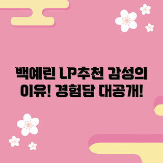백예린lp, 감성 음악, 추천 앨범, 백예린 팬 경험, 음악 감상 방법