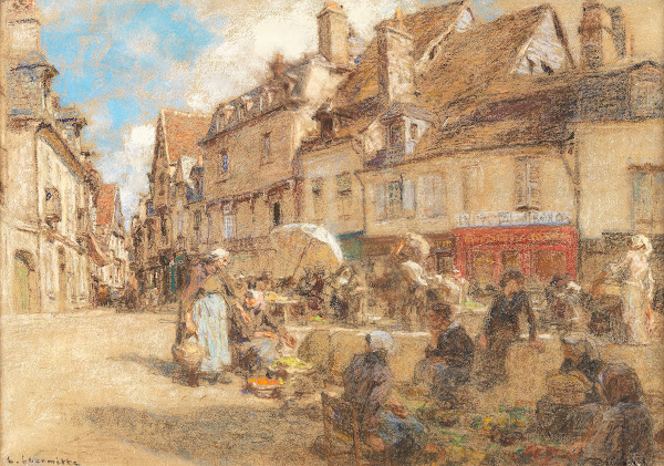 Le marché dans le vieux Bourges