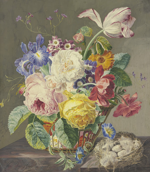 Blumenstillleben Mit Vogeleiern 1733