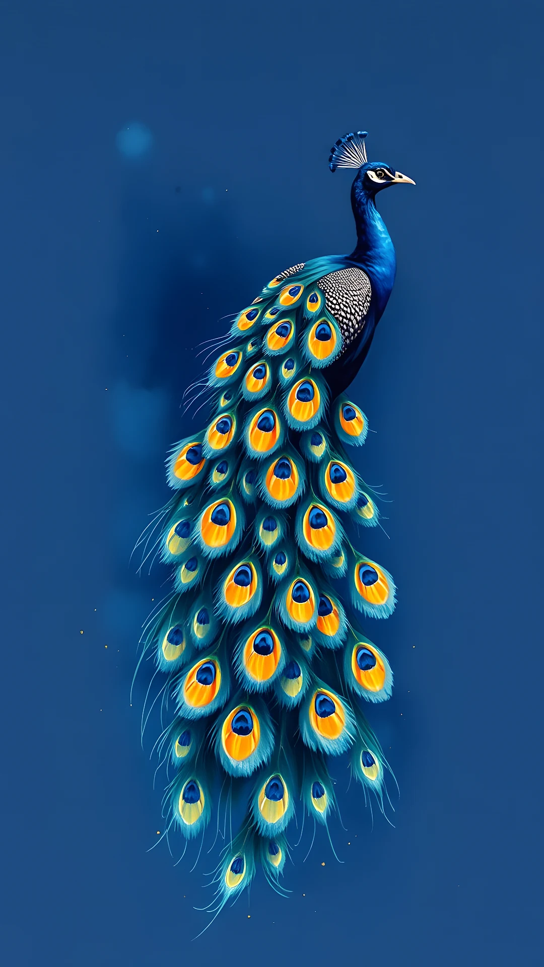 Regal Blue Peacock Feathers 4K Phone Wallpaper - Free 4K mobile Wallpaper