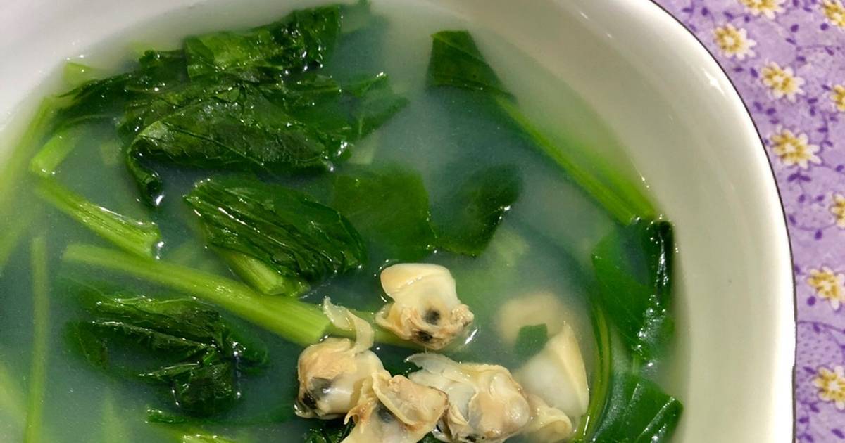 Canh nghêu cải ngọt