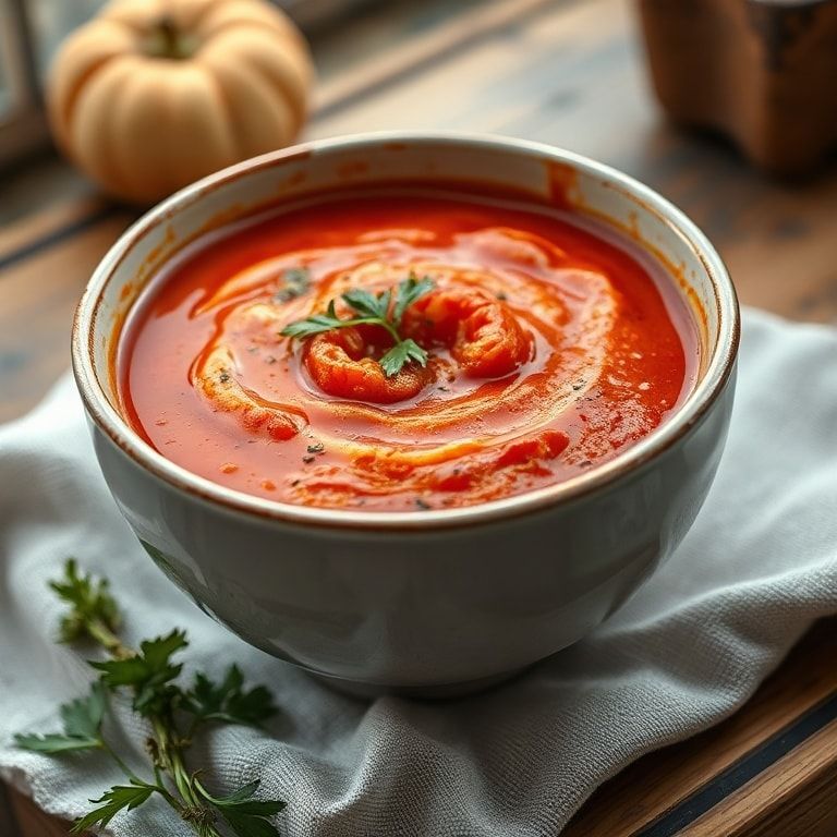Smoky Fire Roasted Tomato Soup That’s Comfort in a Bowl – Easy Homemade Comfort Food finished