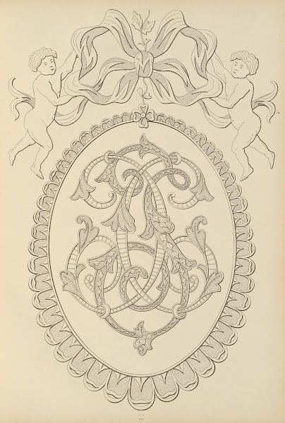 Album de chiffres  monogrammes couronnes de noblesse francaises et etrangeres Pl