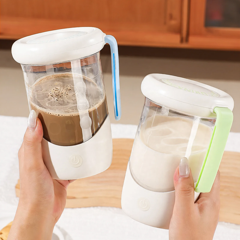 Portable electric mixer cup, 550 ml, with handle
