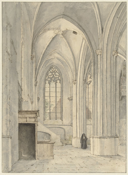 Interieur van de kerk van Rhenen 1823