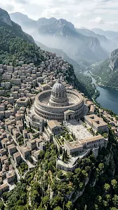 Ancient Roman Hillside Citadel