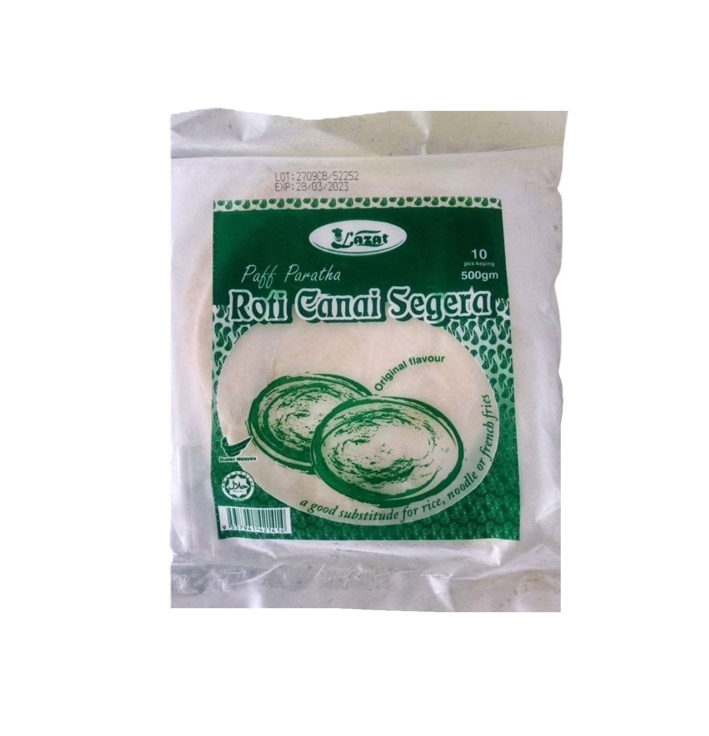 Lazat Roti Prata - Original 10'S 500G X 24Pkt