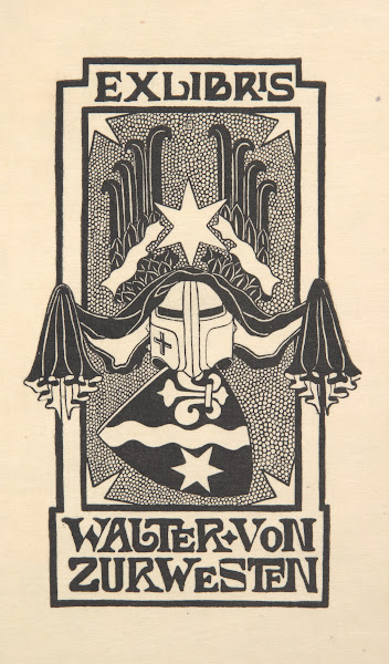 Ekslibris Walter Von Zur Westen 1871 1948 1900 1910