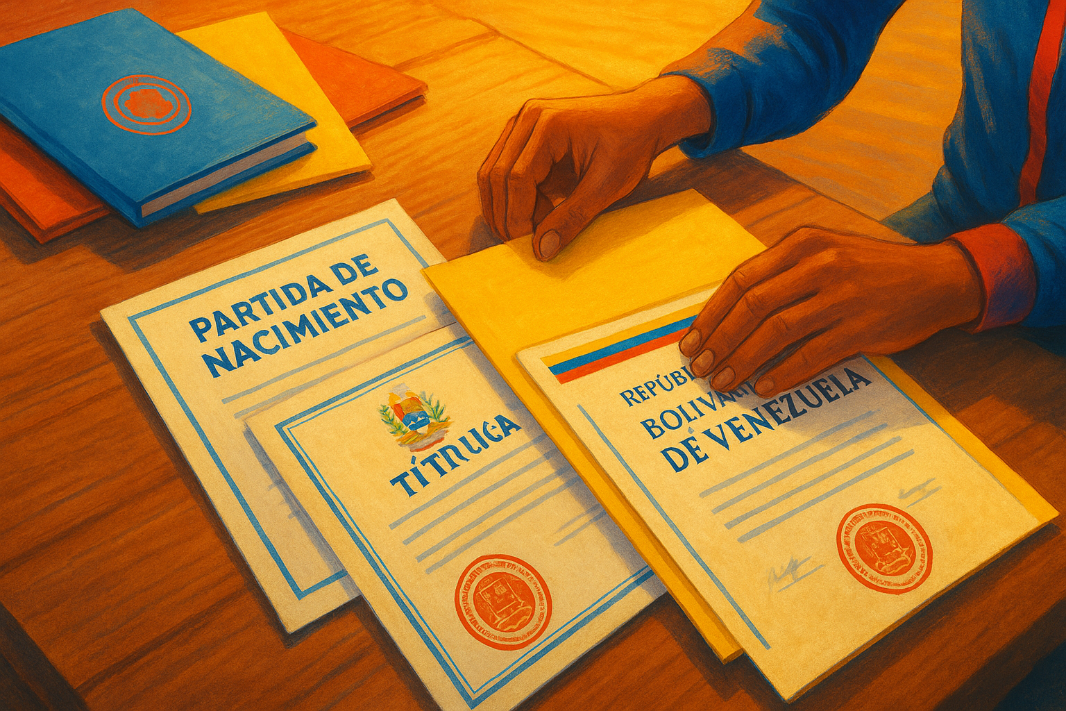 Documentos venezolanos apostillados para trámites migratorios en el exterior