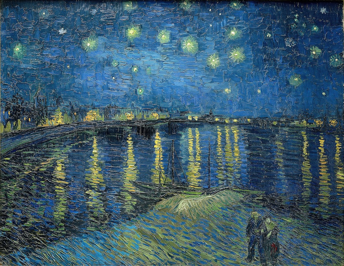 Starry Night Over the Rhone 1888