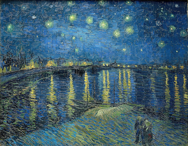 Starry Night Over the Rhone 1888