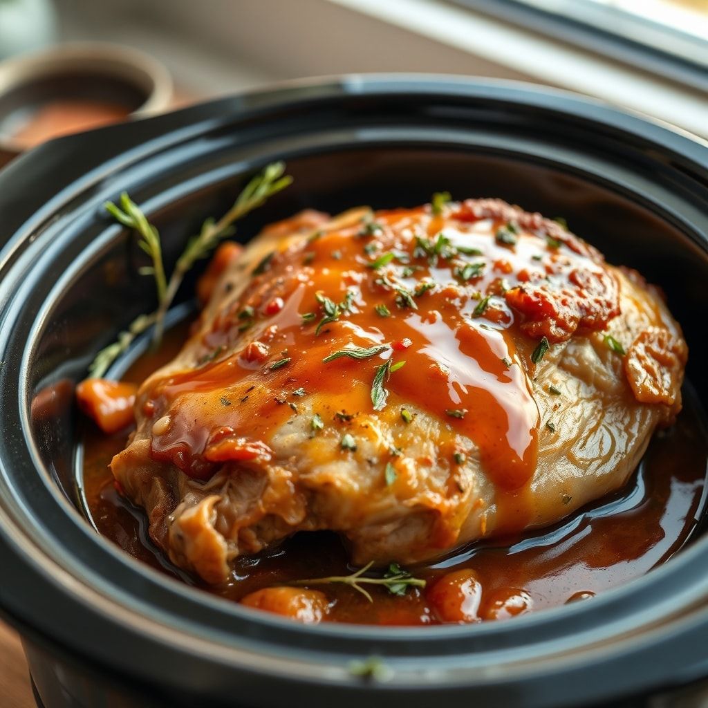 Easy Crockpot Chicken Pot Roast Recipe for Comfort Dinner—Set & Forget Family Classic finished